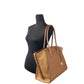 Avril XL Suede Leather Top Zip Satchel Bag Luggage Brown