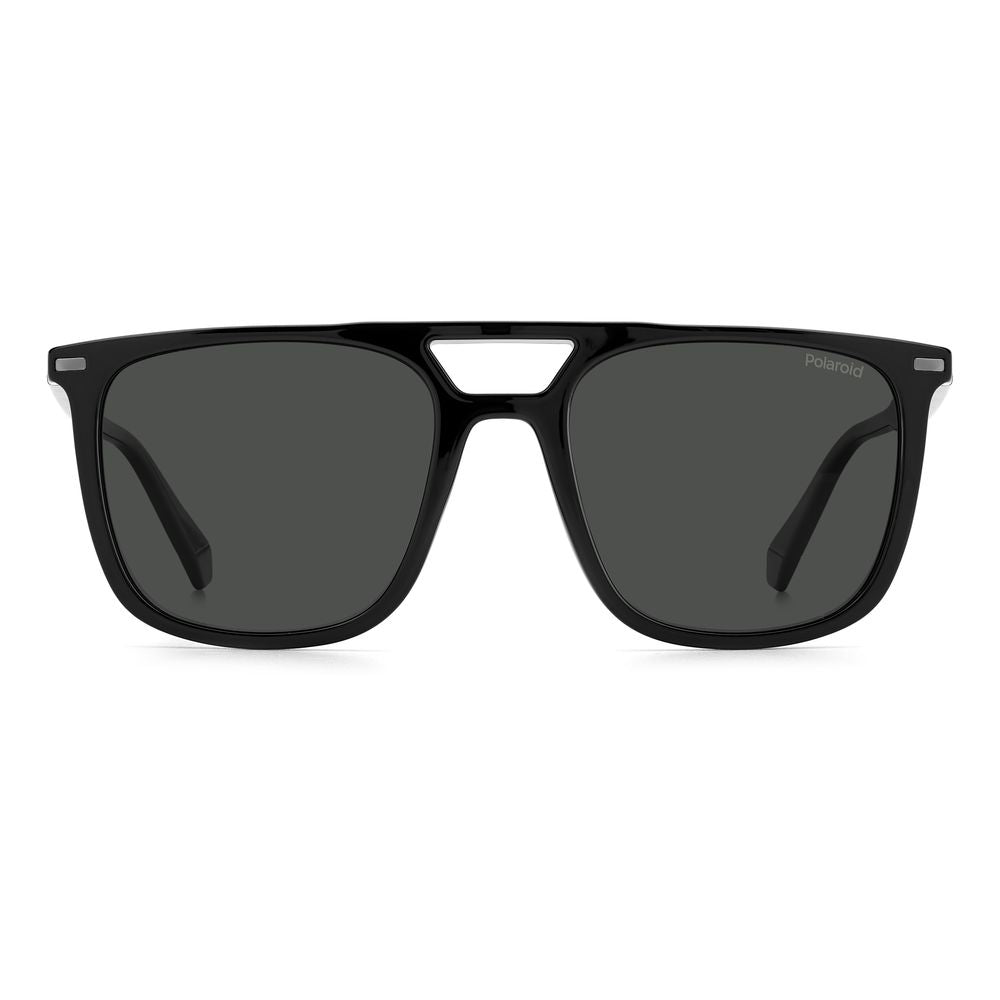 Black Polyester Polyester-Polyester Sunglasses