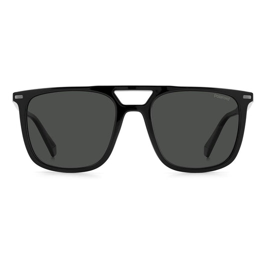 Black Polyester Polyester-Polyester Sunglasses