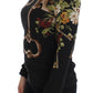 Elegant Medieval Print Silk Blouse