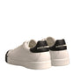 White Leather Logo Portofino Sneakers Shoes