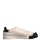White Leather Logo Portofino Sneakers Shoes