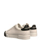 White Leather Logo Portofino Sneakers Shoes