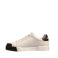 White Leather Logo Portofino Sneakers Shoes