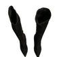 Black Suede Stiletto Knee High Boots Shoes