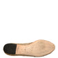 Gold Crystal Loafer Lace Ballet Flats Shoes