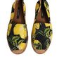 Multicolor Lemon Slip On Espadrilles Shoes