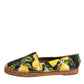Multicolor Lemon Slip On Espadrilles Shoes