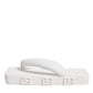 White Rubber Slides Flats Sandals Shoes