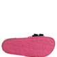 Fuchsia Neoprene Slides Flats Beachwear Shoes