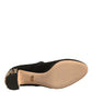 Black Suede Jewelled Mary Jane Pumps Shoes