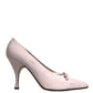 White Leather High Heels Women Pumps Shoes