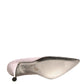 White Leather High Heels Women Pumps Shoes