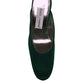 Green Suede Leather High Heel Pumps Shoes