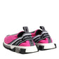 Fuchsia White Slip On Sorrento Sneakers Shoes