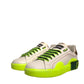 White Yellow Portofino Leather Sneakers Shoes