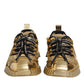 Gold Stretch Lace Up NS1 Sneakers Shoes