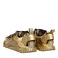Gold Stretch Lace Up NS1 Sneakers Shoes