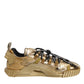 Gold Stretch Lace Up NS1 Sneakers Shoes