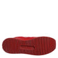 Red Floral Lace Leather Sneakers Shoes