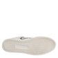 White Leather Heart Embellished Sneakers Shoes