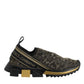 Gold Glitter Leopard Sorrento Sneakers Shoes