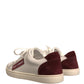 White Suede Leather Low Top Sneakers Shoes