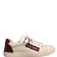 White Suede Leather Low Top Sneakers Shoes