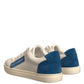 White Suede Leather Low Top Sneakers Shoes