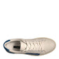 White Suede Leather Low Top Sneakers Shoes