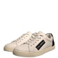White Suede Leather Low Top Sneakers Shoes