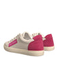 White Suede Leather Low Top Sneakers Shoes