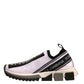 White Black Slip On Sorrento Sneakers Shoes