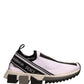 White Black Slip On Sorrento Sneakers Shoes