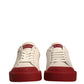 Shoes White Leather Logo Portofino Sneakers