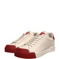 Shoes White Leather Logo Portofino Sneakers
