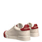Shoes White Leather Logo Portofino Sneakers