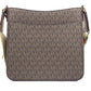 Jet Set Small Messenger Crossbody Bag Brown