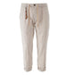 Beige Linen Men Trouser