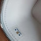 White Matelasse Lambskin Gold Chain Shoulder Vanity Mirror