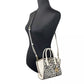 Avril XS Cream Cheetah Satchel Crossbody Bag Purse