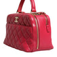 Pink Seal Matelasse Chain CC Lamb Skin Leather Bag