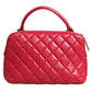 Pink Seal Matelasse Chain CC Lamb Skin Leather Bag