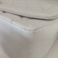 White Medium Classic DIANA Shoulder Bag Gold Plated Purse
