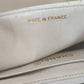 White Medium Classic DIANA Shoulder Bag Gold Plated Purse