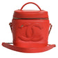 Orange Coco Mark Vanity Chain Shoulder Hand Purse