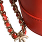 Orange Coco Mark Vanity Chain Shoulder Hand Purse