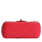 Pink Matelasse Chain Shoulder Lambskin Purse Mini