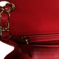 Pink Matelasse Chain Shoulder Lambskin Purse Mini