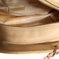 Beige Caviar De Coco Chain Leather Purse Bag